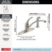 Delta Foundations B4410LF Single Handle Kitchen Faucet with Spray, stainless - view 4