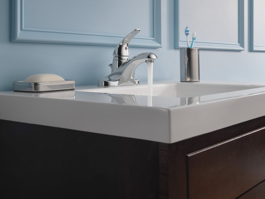 Delta Foundations B510LF Single Handle Centerset Bathroom Faucet, chrome - view 3