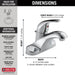 Delta Foundations B510LF Single Handle Centerset Bathroom Faucet, chrome - view 5