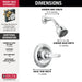 Delta Foundations BT13210 Monitor 13 Series Shower Trim, chrome - view 5