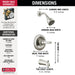 Delta Foundations BT13410 Monitor 13 Series Tub & Shower Trim, stainless - view 3