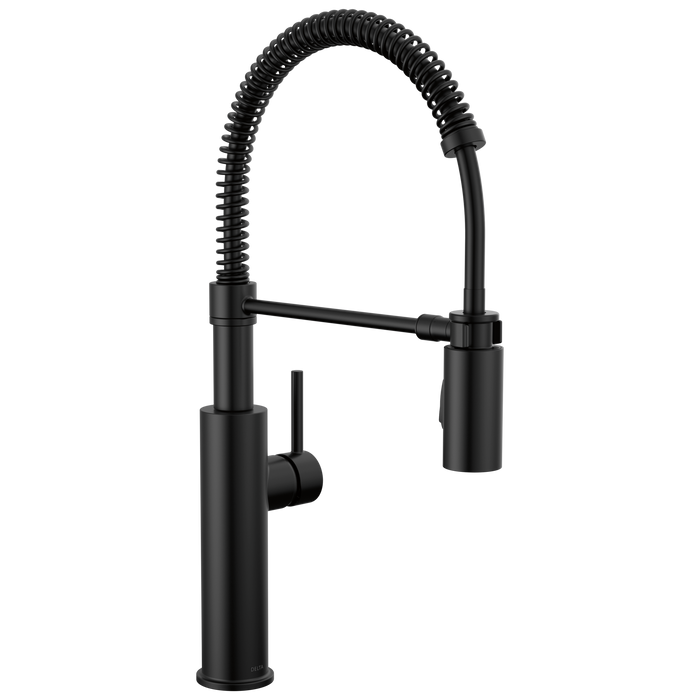 Delta Antoni 18803 Single-Handle Pull-Down Spring Kitchen Faucet, matte black
