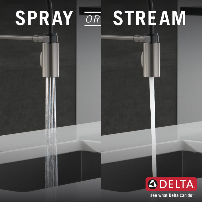 Delta Antoni 18803 Single-Handle Pull-Down Spring Kitchen Faucet, spotshield stainless - view 4