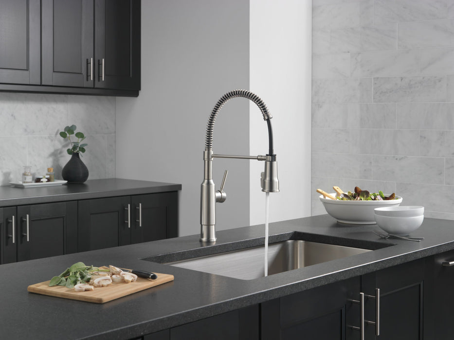 Delta Theodora 18804Z Single-Handle Pull-Down Spring Kitchen Faucet, spotshield stainless - view 5