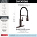 Delta Theodora 18804Z Single-Handle Pull-Down Spring Kitchen Faucet, venetian bronze - view 2