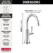 Delta 1920 Transitional Beverage Faucet, chrome - view 2