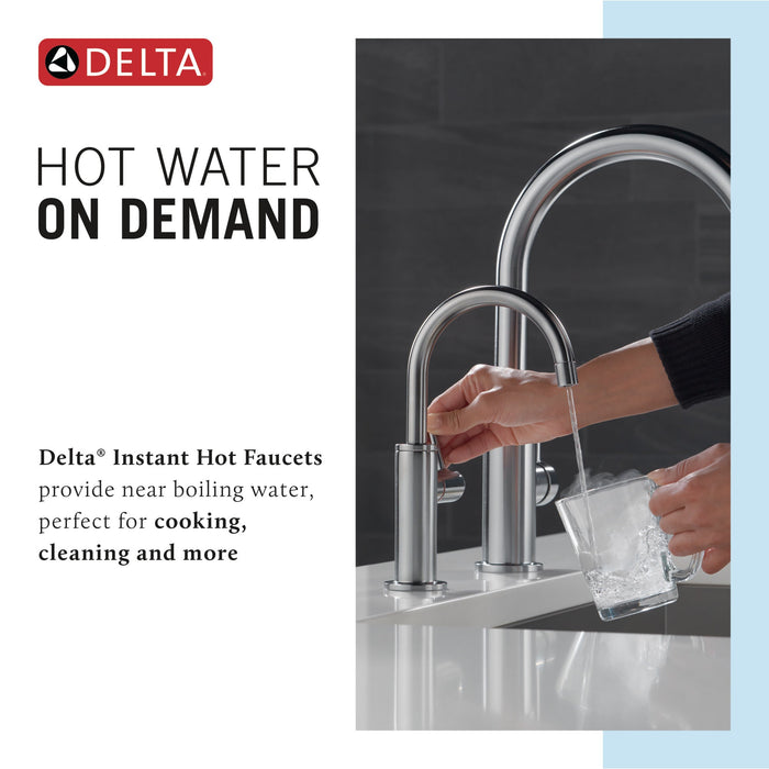 Delta 1930LF Contemporary Round Instant Hot Water Dispenser, arctic stainless - view 5