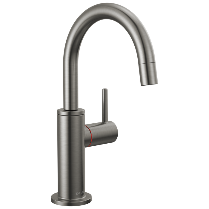 Delta 1930LF Contemporary Round Instant Hot Water Dispenser, black stainless