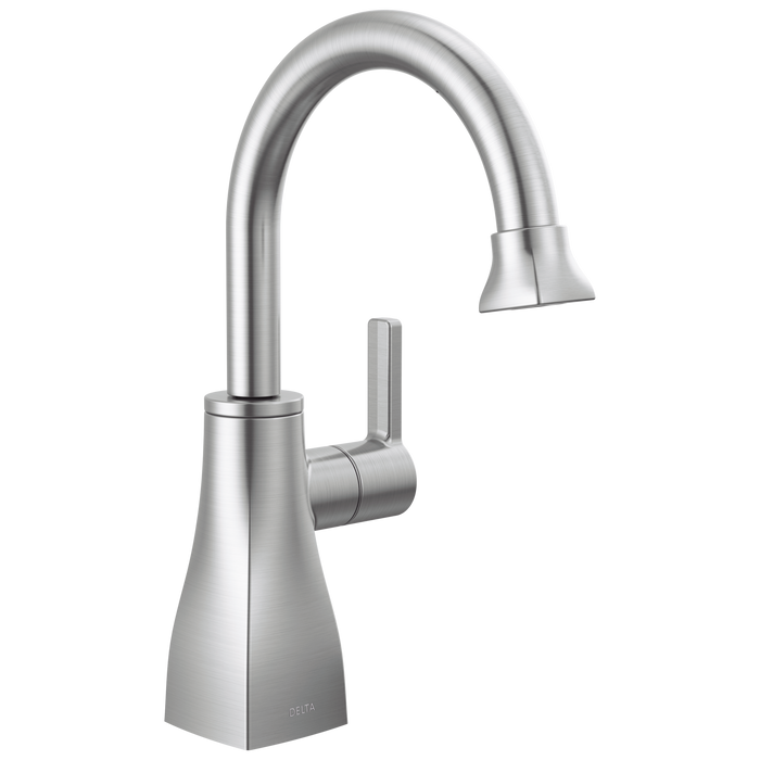 Delta 1940 Contemporary Square Beverage Faucet, arctic stainless