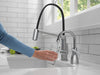 Delta 1940 Contemporary Square Beverage Faucet, arctic stainless - view 3