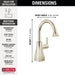 Delta 1940 Contemporary Square Beverage Faucet, polished nickel - view 2