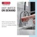 Delta 1940LF Contemporary Square Instant Hot Water Dispenser, arctic stainless - view 2