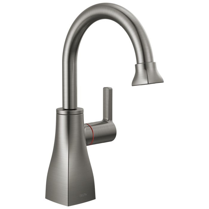 Delta 1940LF Contemporary Square Instant Hot Water Dispenser, black stainless