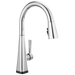 Delta Lenta 19802TZ Single-Handle Pull-Down Kitchen Faucet with TouchTouch 2O Technology, chrome