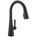 Delta Lenta 19802TZ Single-Handle Pull-Down Kitchen Faucet with TouchTouch 2O Technology, matte black