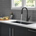 Delta Lenta 19802TZ Single-Handle Pull-Down Kitchen Faucet with TouchTouch 2O Technology, matte black - view 3