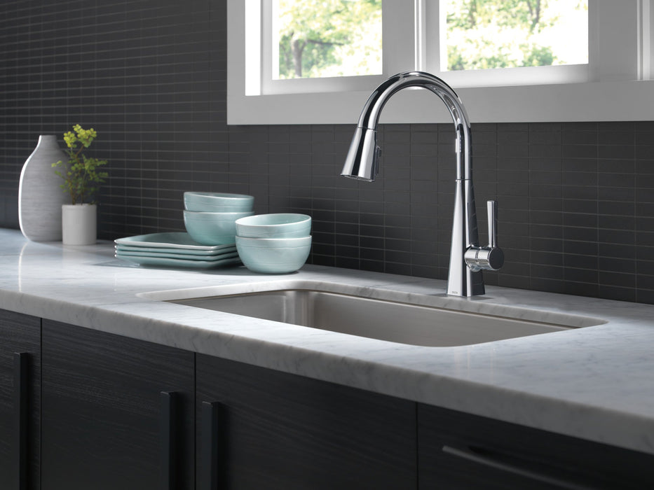 Delta Lenta 19802Z Single-Handle Pull-Down Kitchen Faucet