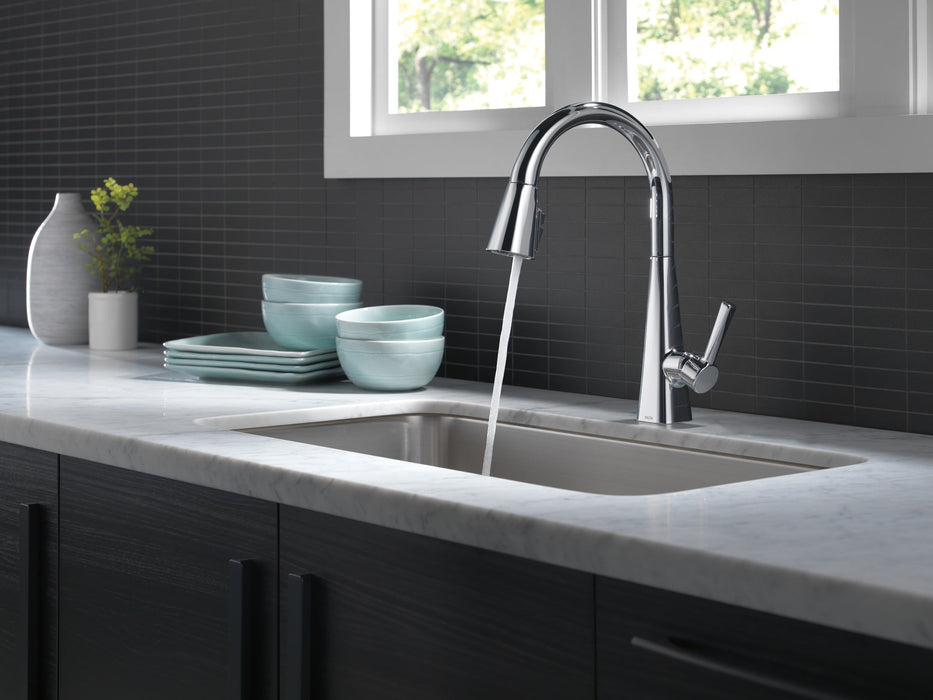 Delta Lenta 19802Z Single-Handle Pull-Down Kitchen Faucet