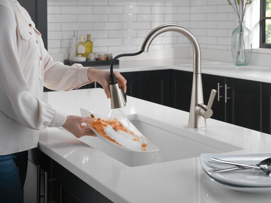 Delta Lenta 19802Z Single-Handle Pull-Down Kitchen Faucet