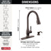 Delta Hazelwood 19831Z Single Handle Pull-Down Kitchen Faucet with Soap Dispenser and ShieldSpray Technology, venetian...