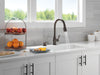Delta Hazelwood 19831Z Single Handle Pull-Down Kitchen Faucet with Soap Dispenser and ShieldSpray Technology, venetian...