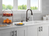 Delta Hazelwood 19831Z Single Handle Pull-Down Kitchen Faucet with Soap Dispenser and ShieldSpray Technology, venetian...