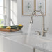 Delta Capertee 19877Z Single Handle Pull-Down Kitchen Faucet with Soap Dispenser and ShieldSpray Technology, spotshield...