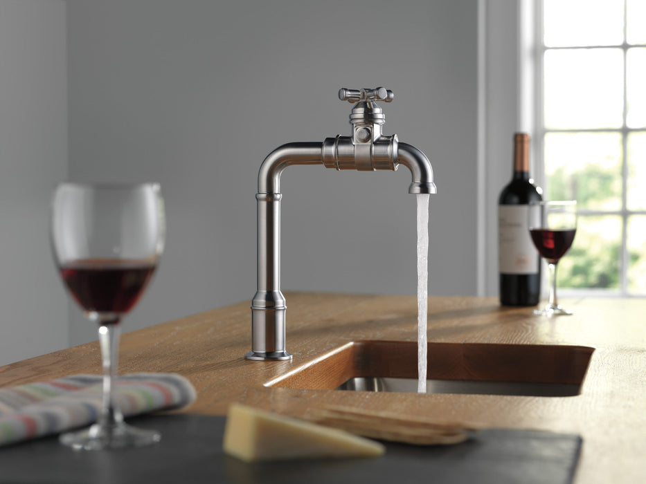 Delta Broderick 1990LFC True Bar Kitchen Faucet, arctic stainless - view 3