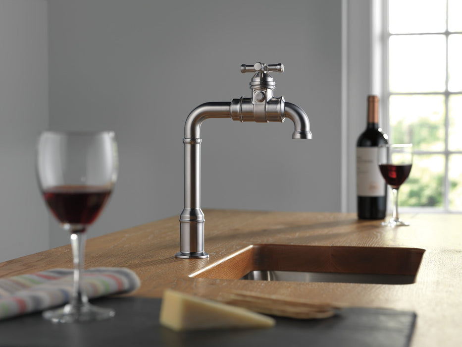 Delta Broderick 1990LFC True Bar Kitchen Faucet, arctic stainless - view 4