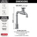 Delta Broderick 1990LFC True Bar Kitchen Faucet, arctic stainless - view 5