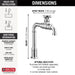 Delta Broderick 1990LFC True Bar Kitchen Faucet, chrome - view 3