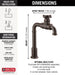 Delta Broderick 1990LFC True Bar Kitchen Faucet, venetian bronze - view 3