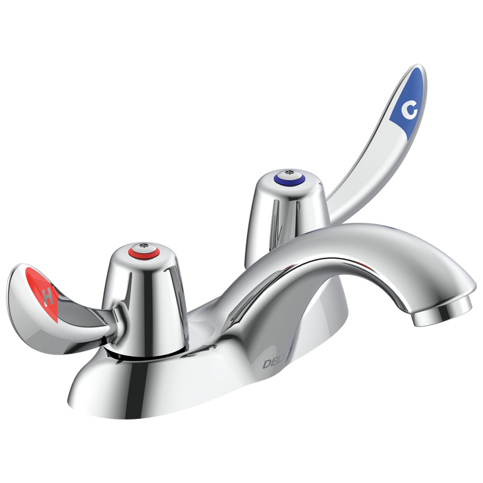 Commercial 21C 21C132 Two Handle Centerset Lavatory Faucet - Less Pop-Up, chrome