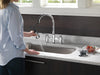 Delta Broderick 2390L Two Handle Pull-Down Bridge Kitchen Faucet, chrome - view 2