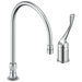Commercial 24T2 24T2643 Single Control Mixing Faucet with Gooseneck Spout - Less Pop-Up, chrome