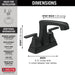 Delta Ashlyn 2564 Two Handle Tract-Pack Centerset Lavatory Faucet, matte black - view 4
