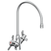 Commercial 25C3 25C3937 Two Handle Single Shank Mixing Faucet, chrome