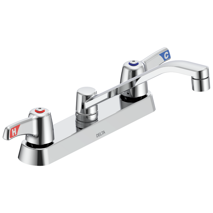 Commercial 26C3 26C3133 Two Handle 8 In Cast Deck-Mount Faucet