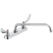 Commercial 26C3 26C3244 Two Handle 8 In Cast Deck-Mount Faucet, chrome