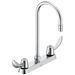 Commercial 26C3 26C3942 Two Handle 8 In Cast Deck-Mount Faucet, chrome 3