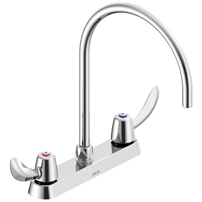 Commercial 26C3 26C3972 Two Handle 8 In Cast Deck-Mount Faucet