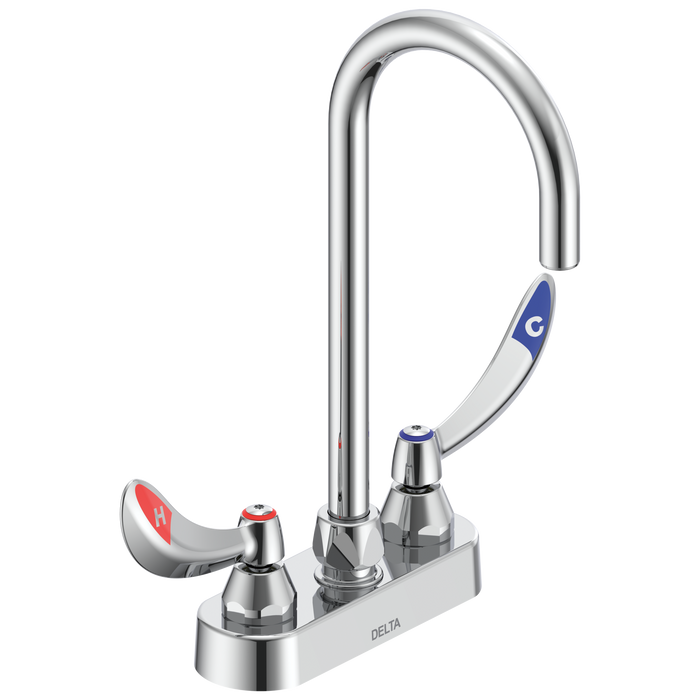 Commercial 27C4 / 27C5 / 27C6 27C4874 Two Handle 4 In Deck-Mount Faucet, chrome
