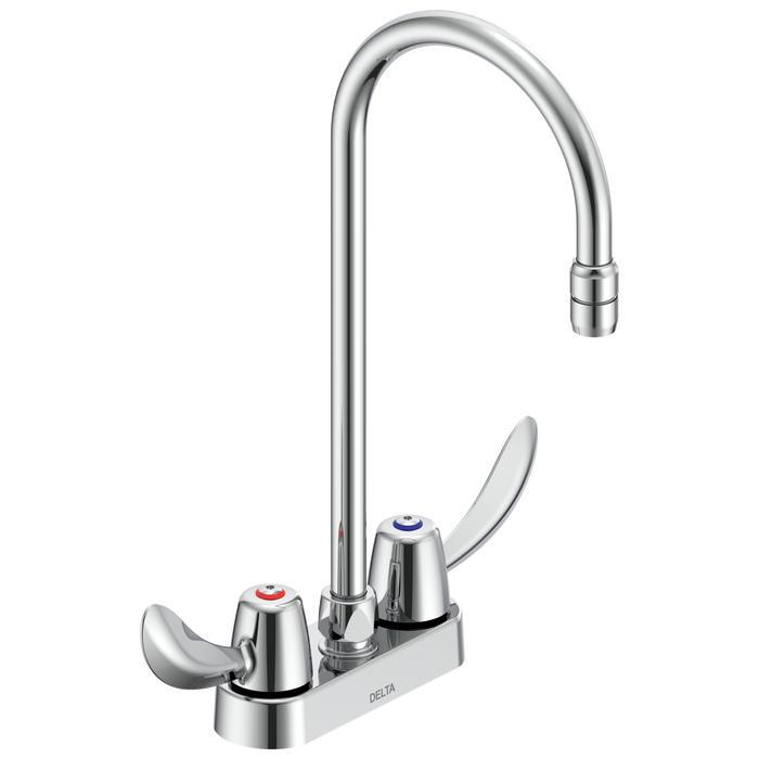 Commercial 27C4 / 27C5 / 27C6 27C4942 Two Handle 4 In Deck-Mount Faucet, chrome