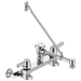 Commercial 28C2 28C2383 Two Handle 8 In Wallmount Service Sink Faucet, chrome