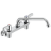 Commercial 28C3 / 28C4 / 28C6 28C4443 Two Handle 8 In Wallmount Service Sink Faucet, chrome 3