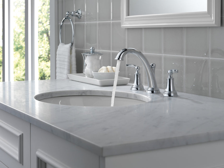 Delta Woodhurst 3532LF Two Handle Widespread Bathroom Faucet, chrome - view 2