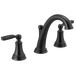 Delta Woodhurst 3532LF Two Handle Widespread Bathroom Faucet, matte black