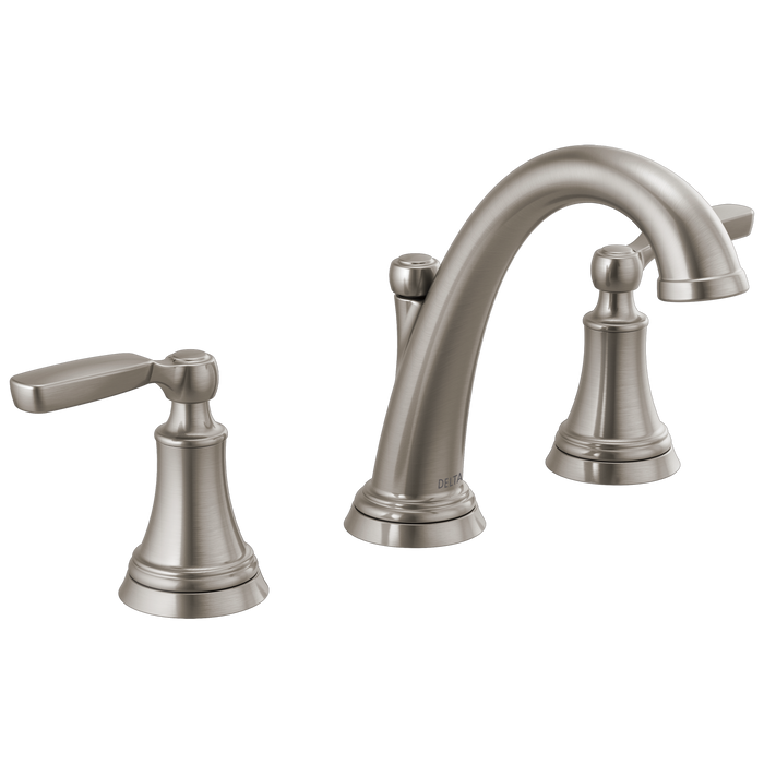 Delta Woodhurst 3532LF Two Handle Widespread Bathroom Faucet, stainless