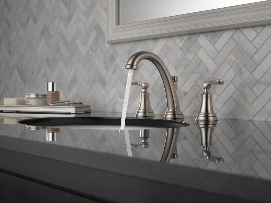 Delta Woodhurst 3532LF Two Handle Widespread Bathroom Faucet, stainless - view 3