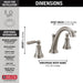 Delta Woodhurst 3532LF Two Handle Widespread Bathroom Faucet, stainless - view 4